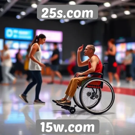 Acessibilidade e design no site de jogos 25s.com